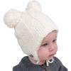 JAN & JUL Baby Toddler Kids Fall Winter Beanie Hat(Cream Bear)