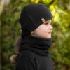 JAN & JUL Baby Toddler Kids Thermal Beanie Cap(Black)