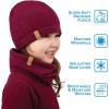 JAN & JUL Baby Toddler Kids Thermal Beanie Cap(Mulberry)
