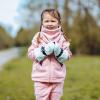 JAN & JUL Fleece Jacket with Stay-On Hood for Toddlers and Kids(Dusty Pink)