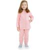 JAN & JUL Fleece Jacket with Stay-On Hood for Toddlers and Kids(Dusty Pink)