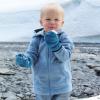 JAN & JUL Fleece Jacket with Stay-On Hood for Toddlers and Kids(Stormy Blue)