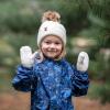 JAN & JUL Fleece Lined Knit Mittens for Baby and Toddler(Mitten: Cream)