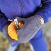 JAN & JUL Fleece Lined Knit Mittens for Baby and Toddler(Thumbless Mitten: Dark Grey)