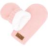 JAN & JUL Fleece Lined Knit Mittens for Baby and Toddler(Thumbless Mitten: Light Pink)