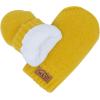 JAN & JUL Fleece Lined Knit Mittens for Baby and Toddler(Thumbless Mitten: Mustard)
