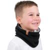 JAN & JUL Fleece Neck Warmer, Winter Neck Gaiter for Kids and Toddlers(Black)