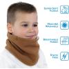 JAN & JUL Fleece Neck Warmer, Winter Neck Gaiter for Kids and Toddlers(Brown Bear)