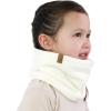 JAN & JUL Fleece Neck Warmer, Winter Neck Gaiter for Kids and Toddlers(Cream)