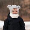 JAN & JUL Fleece Neck Warmer, Winter Neck Gaiter for Kids and Toddlers(Cream)