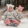 JAN & JUL Fleece Neck Warmer, Winter Neck Gaiter for Kids and Toddlers(Dusty Pink)