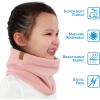 JAN & JUL Fleece Neck Warmer, Winter Neck Gaiter for Kids and Toddlers(Dusty Pink)