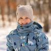 JAN & JUL Fleece Neck Warmer, Winter Neck Gaiter for Kids and Toddlers(Stormy Blue)