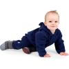 JAN & JUL Full Zip Up Fleece Onesie for Babies and Toddlers(Navy)
