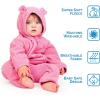 JAN & JUL Full Zip Up Fleece Onesie for Babies and Toddlers(Soft Brown)