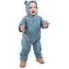 JAN & JUL Full Zip Up Fleece Onesie for Babies and Toddlers(Stormy Blue)
