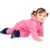 JAN & JUL Full Zip Up Fleece Onesie for Babies and Toddlers(Watermelon Pink)