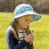JAN & JUL Girls’ Adjustable Water Resistant Bucket Sun-hat 50+ UPF(Spring Flowers)