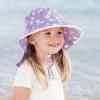 JAN & JUL Girls’ Grow-with-Me Cotton Xplorer Sun Hat with Large Brim(Cotton Candy Tie-dye)