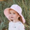 JAN & JUL Girls’ Grow-with-Me Cotton Xplorer Sun Hat with Large Brim(Pink Tie-dye)