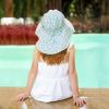 JAN & JUL Girls’ Grow-with-Me Cotton Xplorer Sun Hat with Large Brim(Retro Rose)