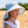 JAN & JUL Girls’ Grow-with-Me Cotton Xplorer Sun Hat with Large Brim(Strawberry)
