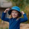 JAN & JUL Grow-with-Me Cotton Bucket Sun-Hat for Baby and Kids(Atlantic Blue)