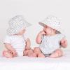 JAN & JUL Grow-with-Me Cotton Bucket Sun-Hat for Baby and Kids(Grey)