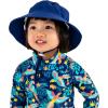 JAN & JUL Grow-with-Me Cotton Bucket Sun-Hat for Baby and Kids(Navy)