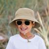 JAN & JUL Grow-with-Me Cotton Bucket Sun-Hat for Baby and Kids(Olive Khaki)