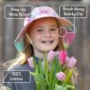 JAN & JUL Grow-with-Me Cotton Bucket Sun-Hat for Baby and Kids(Safari)