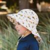 JAN & JUL Kids’ Adjustable Cotton Xplorer Sun Hat 50+ UPF(Little Diggers)