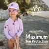JAN & JUL Long Sleeve 1-pc Girls’ UV Swim-Suit Rash Guard (Baby, Toddler, Kids)(Lavender Ice Cream)