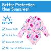 JAN & JUL Long Sleeve 1-pc Girls’ UV Swim-Suit Rash Guard (Baby, Toddler, Kids)(Pink Mermaid)
