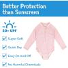 JAN & JUL Long Sleeve 1-pc Girls’ UV Swim-Suit Rash Guard (Baby, Toddler, Kids)(Pink Prairie)