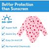 JAN & JUL Long Sleeve 1-pc Girls’ UV Swim-Suit Rash Guard (Baby, Toddler, Kids)(Pink Strawberry)