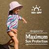 JAN & JUL Long Sleeve 1-pc Girls’ UV Swim-Suit Rash Guard (Baby, Toddler, Kids)(Purple Daisy)