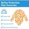 JAN & JUL Long Sleeve 1-pc Girls’ UV Swim-Suit Rash Guard (Baby, Toddler, Kids)(Summer Citrus)