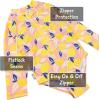 JAN & JUL Long Sleeve 1-pc Girls’ UV Swim-Suit Rash Guard (Baby, Toddler, Kids)(Summer Citrus)