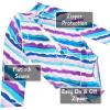 JAN & JUL Long Sleeve 1-pc Girls’ UV Swim-Suit Rash Guard (Baby, Toddler, Kids)(Summer Stripes)
