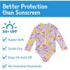 JAN & JUL Long Sleeve 1-pc Girls’ UV Swim-Suit Rash Guard (Baby, Toddler, Kids)(Tropical Bloom)