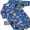 JAN & JUL Long Sleeve 1-pc UV Jumpsuit Rash Guard (Baby, Toddler)(Dino Buddies)
