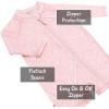 JAN & JUL Long Sleeve 1-pc UV Jumpsuit Rash Guard (Baby, Toddler)(Pink Prairie)