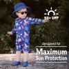 JAN & JUL Long Sleeve 1-pc UV Jumpsuit Rash Guard (Baby, Toddler)(Sea Friends)