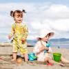 JAN & JUL Long Sleeve 1-pc UV Jumpsuit Rash Guard (Baby, Toddler)(Strawberry)
