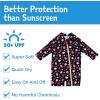 JAN & JUL Long Sleeve 1-pc UV Jumpsuit Rash Guard (Baby, Toddler)(Strawberry)