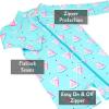 JAN & JUL Long Sleeve 1-pc UV Jumpsuit Rash Guard (Baby, Toddler)(Watermelon)