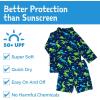 JAN & JUL Long Sleeve 2-pc UV Swim-Suit Set with Shorts (Baby, Toddler, Kids)(Dinoland)