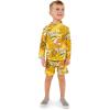 JAN & JUL Long Sleeve 2-pc UV Swim-Suit Set with Shorts (Baby, Toddler, Kids)(Jungle Friends)