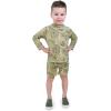 JAN & JUL Long Sleeve 2-pc UV Swim-Suit Set with Shorts (Baby, Toddler, Kids)(Jungle Safari)